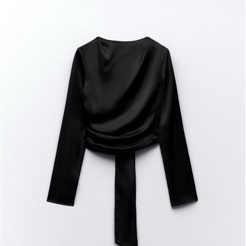 Open Back Satin shirt, Zara Brand